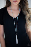 Tassel Takeover - Blue Necklace - Paparazzi Accessories