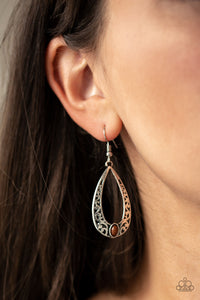 Colorfully Charismatic - Brown Earrings - Paparazzi Accessories