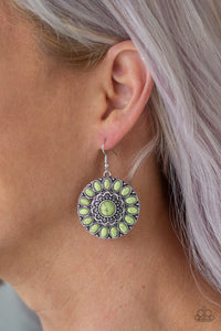 Desert Palette - Green Earrings - Paparazzi Accessories