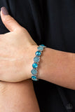 Take A Moment To Reflect - Blue Bracelet - Paparazzi Accessories