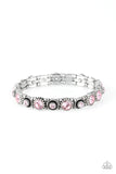 Heavy On The Sparkle - Pink Bracelet - Paparazzi Accessories