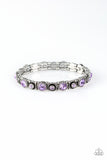 Heavy On The Sparkle - Purple Bracelet - Paparazzi Accessories