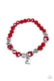 Right On The Romance - Red Bracelet - Paparazzi Accessories