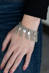 Brag Swag - Silver Bracelet - Paparazzi Accessories