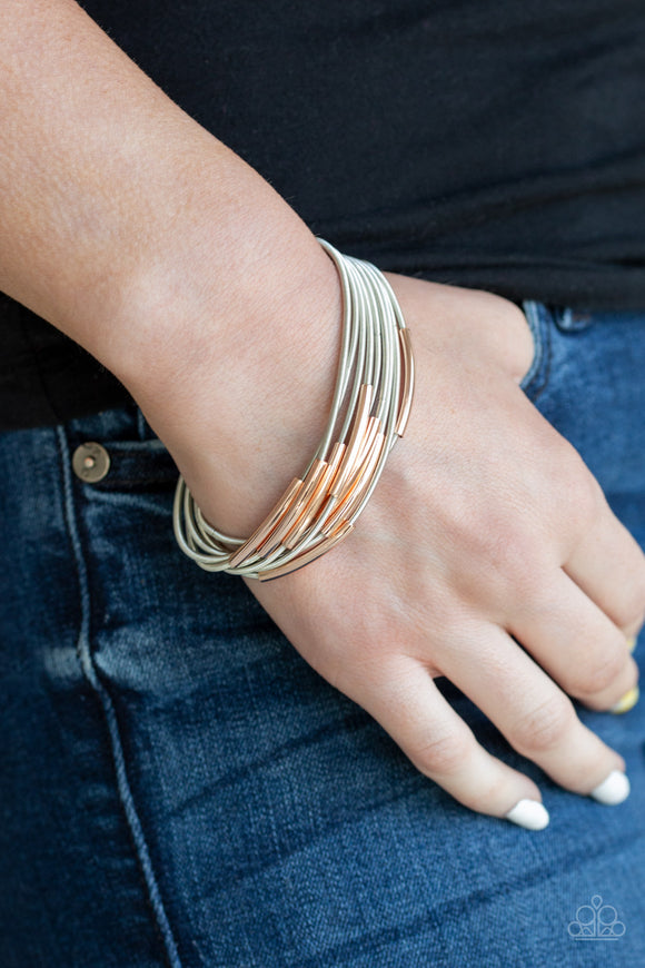 Stretch Your Boundaries - Silver Bracelet - Paparazzi Accessories