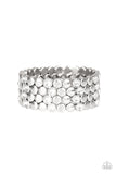 Scattered Starlight - White Bracelet - Paparazzi Accessories