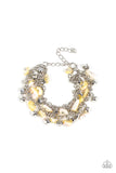 Plentiful Pebbles - Yellow Bracelet - Paparazzi Accessories