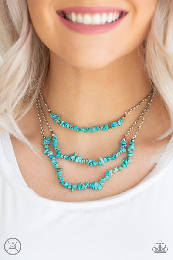 Eco Goddess - Blue Necklace - Paparazzi Accessories