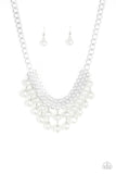 5th Avenue Fleek - White Necklace - Paparazzi Accessories