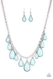 Jaw-Dropping Diva - Blue Necklace - Paparazzi Accessories