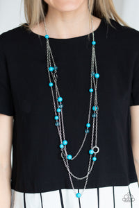Brilliant Bliss - Blue Necklace - Paparazzi Accessories 