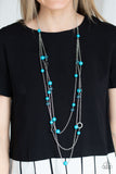 Brilliant Bliss - Blue Necklace - Paparazzi Accessories 