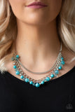 Wait and SEA - Blue Necklace - Paparazzi Accessories 
