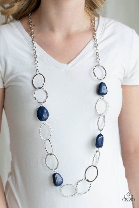 Modern Day Malibu - Blue Necklace - Paparazzi Accessories