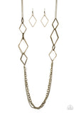 Fashion Fave - Brass Necklace - Paparazzi Accessories