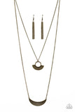   Tribal Trek - Brass Necklace - Paparazzi Acce
