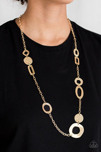 Metro Scene - Gold Necklace - Paparazzi Accessories