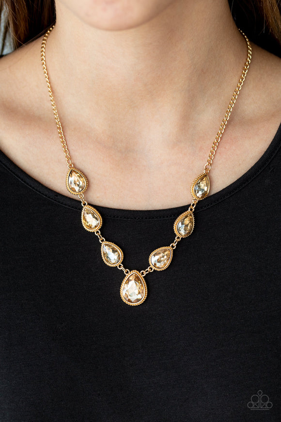 Socialite Social - Gold Necklace - Paparazzi Accessories