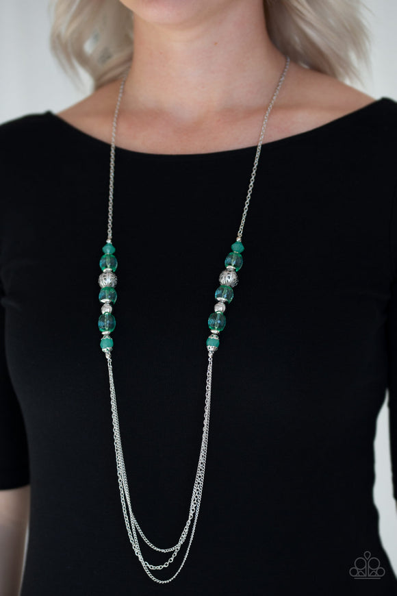 Native New Yorker - Green Necklace - Paparazzi Accessories