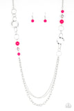 Modern Motley - Pink Necklace - Paparazzi Accessories