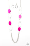 Kaleidoscope Coasts - Pink Necklace - Paparazzi Accessories