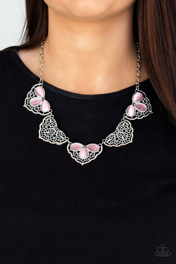 East Coast Essence - Pink Necklace - Paparazzi Accessories