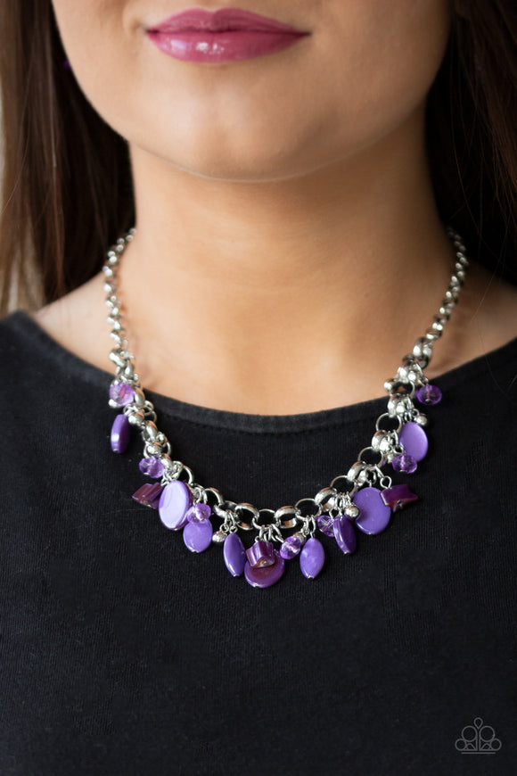 I Want To SEA The World - Purple Necklace - Paparazzi Accessories