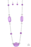 Crystal Charm - Purple Necklace - Paparazzi Accessories