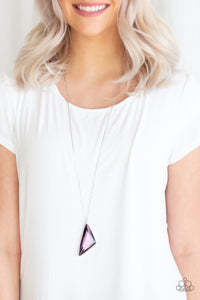 Ultra Sharp - Purple Necklace - Paparazzi Accessories