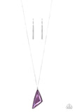 Ultra Sharp - Purple Necklace - Paparazzi Accessories