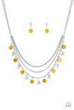 Beach Flavor - Yellow Necklace - Paparazzi Accessories