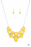 Demi-Diva - Yellow Necklace - Paparazzi Accessories