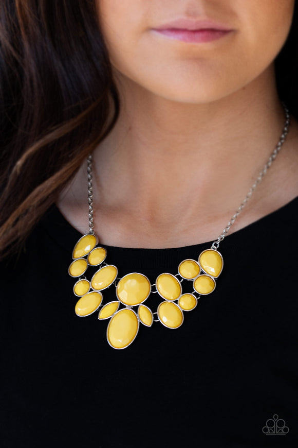 Demi-Diva - Yellow Necklace - Paparazzi Accessories