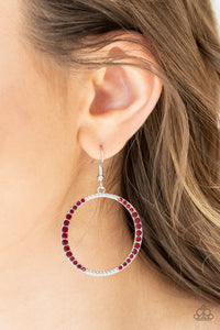 Risky Ritz - Red Earrings - Paparazzi Accessories