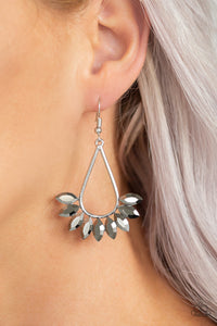 Be On Guard - Silver Earrings - Paparazzi Accessories 