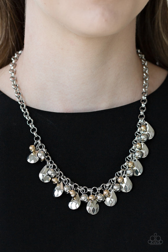 Stage Stunner - Silver Necklace - Paparazzi Accessories 