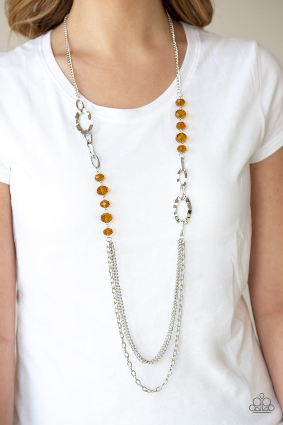 Modern Girl Glam - Brown Necklace - Paparazzi Accessories