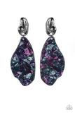 Fish Out Of Water - Purple Earrings - Paparazzi Accessories