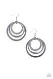 Tempting Texture - Black Earrings - Paparazzi Accessories