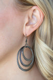 Tempting Texture - Black Earrings - Paparazzi Accessories