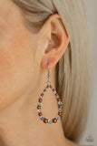 Gala Go-Getter - Brown Earrings - Paparazzi Accessories