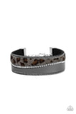 Flirtatiously Feline - Silver Wrap Bracelet - Paparazzi Accessories