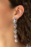 Drippin In Starlight - Silver Earrings - Paparazzi Accessories