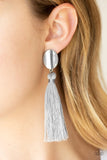 Va Va PLUME - Silver Earrings - Paparazzi Accessories