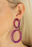 Hey, HAUTE Rod - Multi Earrings - Paparazzi Accessories