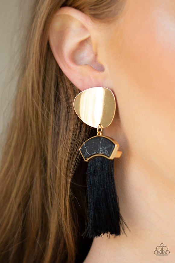 Insta Inca - Gold Earrings - Paparazzi Accessories