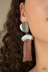 Insta Inca - Brown Earrings - Paparazzi Accessories