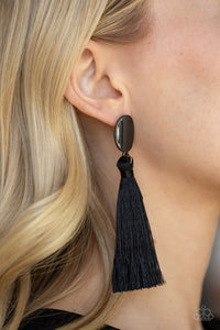 Va Va PLUME - Black Earrings - Paparazzi Accessories