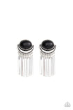 Monsoon Season - Black Earrings - Paparazzi Accessories