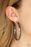Making Laps - Black Earrings - Paparazzi Accessories